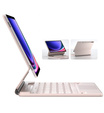 Θήκη πληκτρολογίου για Samsung Galaxy Tab S7+ / S7 FE / S9+ / S8+ / S9 FE+ / S10+, Dexnor Magnetic Keyboard Touchpad, ροζ