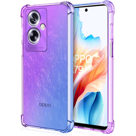 θήκη για το Oppo A79 5G, Gradient Dropproof, Μωβ / μπλε