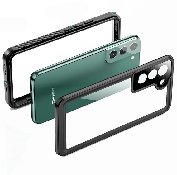 Αδιάβροχη θήκη IP68 για το Samsung Galaxy S21 FE, μαύρη