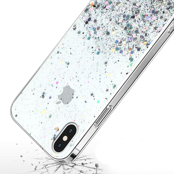 Θήκη για iPhone X/XS, Glittery, διαφανής