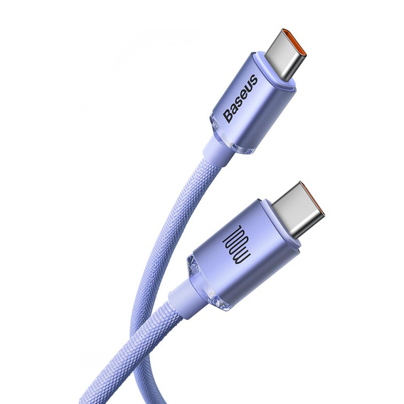 Baseus Crystal Shine καλώδιο USB-C – USB-C 100 W για συσκευές με θύρα USB-C