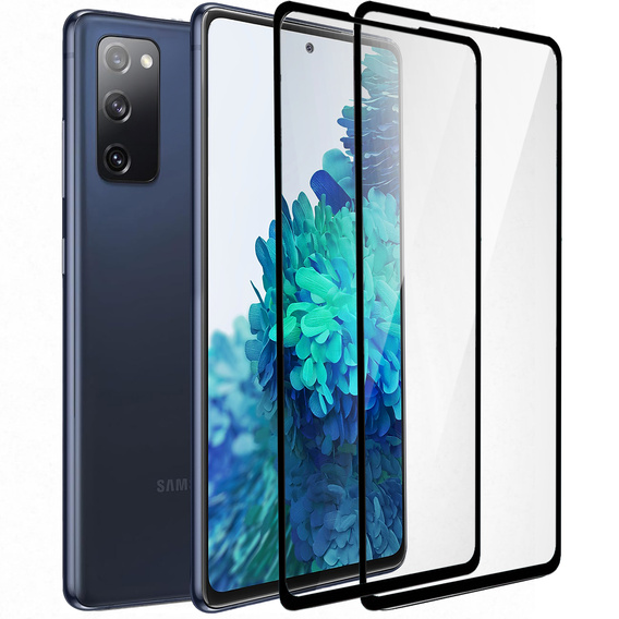 2x Μετριασμένο γυαλί για Samsung Galaxy S20 FE, ERBORD 3D πλήρης οθόνη