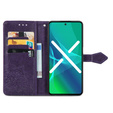 Θήκη με πτερύγιο για Motorola Moto E32 4G, Mandala, μωβ
