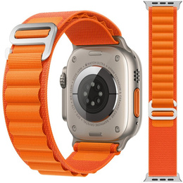 Pasek Nylonowy do Apple Watch 1/2/3/4/5/6/7/8/SE/ULTRA 42/44/45/49mm, Pomarańczowy