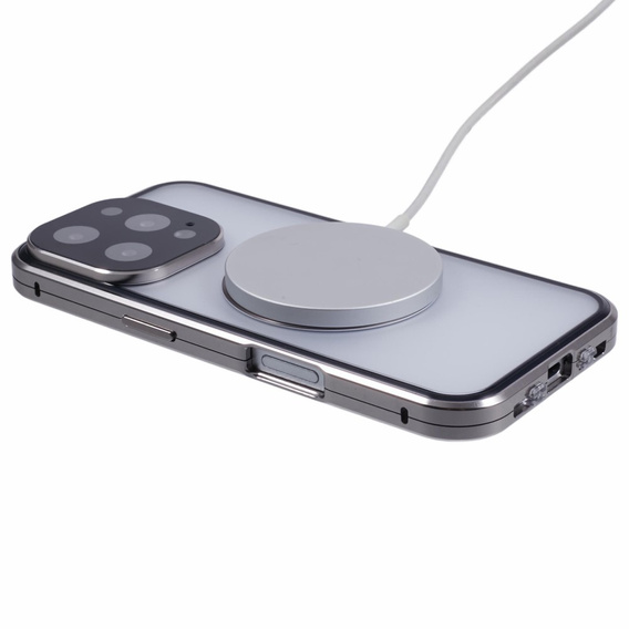 Μαγνητική θήκη MagSafe Dual Glass για iPhone 16 Pro, τιτάνιο