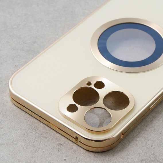 Θήκη για iPhone 13 Pro Max, Dual Glass, για Magsafe, χρυσή