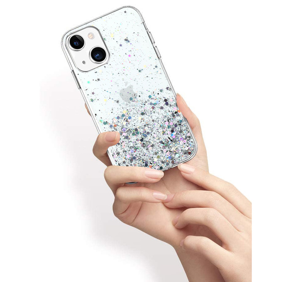 Θήκη για iPhone 13 Mini, Glittery, μπλε