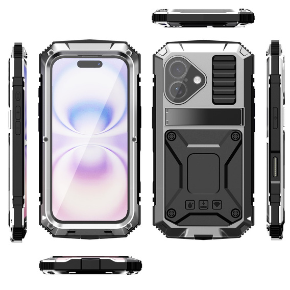 Θήκη R-JUST με βάση και ενσωματωμένο γυαλί για iPhone 17