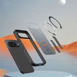 Υβριδική θήκη Fusion για Google Pixel 10 / 10 Pro, για MagSafe, με βάση, γκρι
