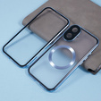 Μαγνητική θήκη MagSafe Dual Glass για iPhone 16, μπλε