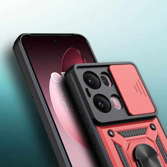 Θήκη για Oppo Reno 13 Pro, CamShield Slide, κόκκινη
