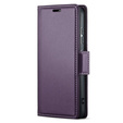 ERBORD Γυαλιστερό πορτοφόλι Litchi με πτερύγιο για Motorola Edge 60 Pro