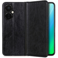 Θήκη για OnePlus Nord CE 3 Lite, Wallet Litchi Leather, μαύρη