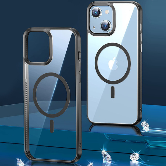 Θήκη για iPhone 14, ERBORD Hybrid MagSafe Case, μαύρη