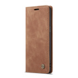 θήκη CASEME για Samsung Galaxy S8, Leather Wallet Case, καφέ