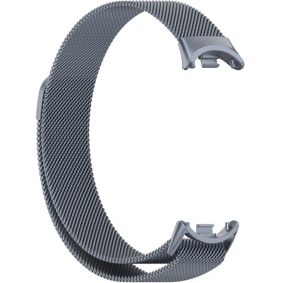 Βραχιόλι Μιλάνου με θήκη για Xiaomi Smart Band 10 / 9 / 8, γκρι