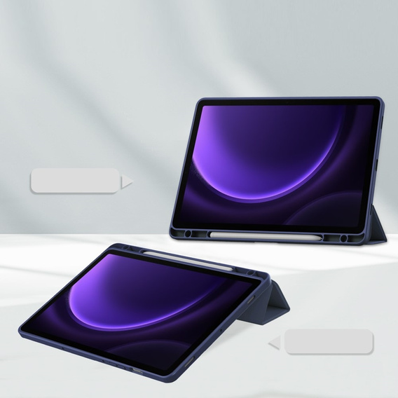 Θήκη για Samsung Galaxy Tab S10 Lite / S10 FE / S9 FE, Smartcase Hybrid, με χώρο για γραφίδα, σκούρο μπλε