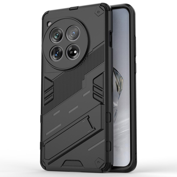 Θήκη για OnePlus 12 5G, Military kickstand, μαύρη