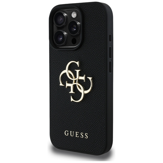 Θήκη GUESS Grained Big 4G και Classic Logo για iPhone 16 Pro