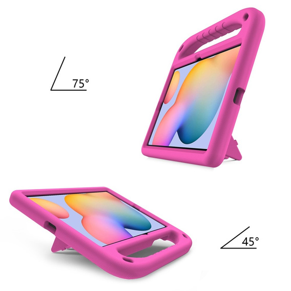Παιδική θήκη για Samsung Galaxy Tab S6 Lite 2022 / 2020, παιδική θήκη με λαβή, ροζ