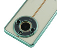 Η θήκη για το Realme 11 Pro 5G / Pro+ 5G, Electroplating Frame, διαφανής / πράσινη