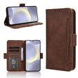 Θήκη με πτερύγιο για Samsung Galaxy S25 FE, Card Slot, καφέ