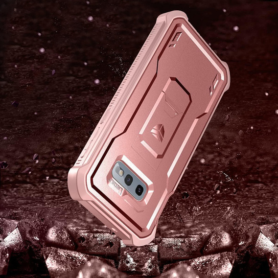 Θωρακισμένη θήκη για Samsung Galaxy S10e, Dexnor Full Body, ροζ rose gold