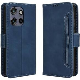 Θήκη με πτερύγιο για Motorola Edge 50 Neo / Motorola ThinkPhone 25, Card Slot, σκούρο μπλε