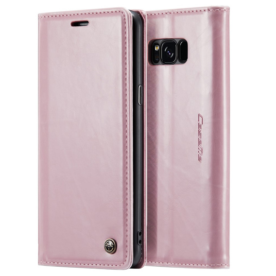 θήκη CASEME για Samsung Galaxy S8, Waxy Textured, ροζ