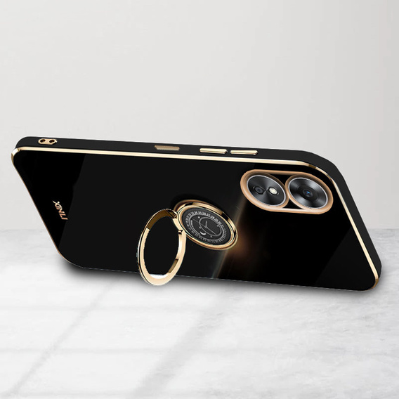 Θήκη για Oppo A17, Electro Ring, μαύρη