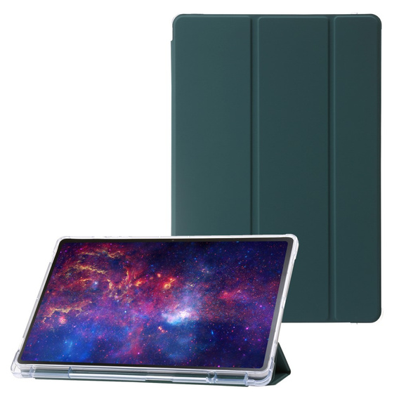 Θήκη για Samsung Galaxy Tab S9 Ultra, Smartcase Hybrid, με χώρο για γραφίδα, σκούρα πράσινη