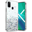 Θήκη για Samsung Galaxy M21, Glittery, διαφανής