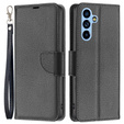 Θήκη με πτερύγιο για Samsung Galaxy A54 5G, Wallet Litchi Magnet, μαύρη