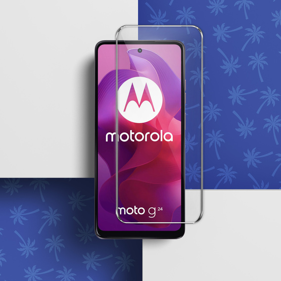 Διακοσμητικό γυαλί Diamond Palm για Motorola Moto G04/G24/G34 5G