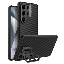 Θήκη για Samsung Galaxy S25 Ultra, θωρακισμένη Nillkin, Carboprof Case, για Magsafe, μαύρη