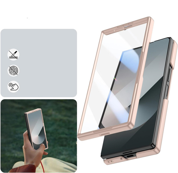 Γυάλινη θήκη με πλήρη προστασία 360° για Samsung Galaxy Z Fold7 5G