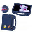 Παιδική θήκη για Samsung Galaxy Tab S7/S8/S9, Cute Patterns, με βάση, σκούρο μπλε