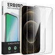2x Μετριασμένο γυαλί για iPhone 12 Pro Max, ERBORD 9H Hard Glass στην οθόνη
