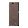 θήκη CASEME για Samsung Galaxy A12 / M12 / A12 2021, Leather Wallet Case, καφές
