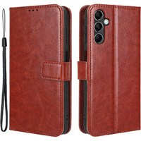 Θήκη με πτερύγιο για Samsung Galaxy M34, Crazy Horse Wallet, καφέ