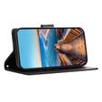 Θήκη με πτερύγιο για Realme 12 Pro 5G / 12 Pro+ 5G, Leather Line Wallet, μαύρη