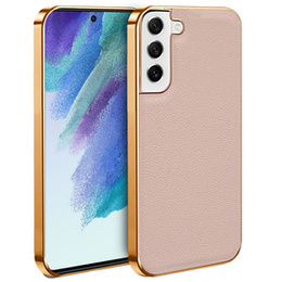 Θήκη για Samsung Galaxy S21+ Plus, Cowhide Leather, ροζ