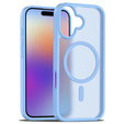 Θήκη Matt για iPhone 17, για MagSafe, ημιδιαφανές μπλε