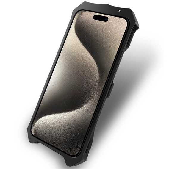 Θωρακισμένη θήκη για iPhone 15 Pro, Aluminum Alloy, μαύρη
