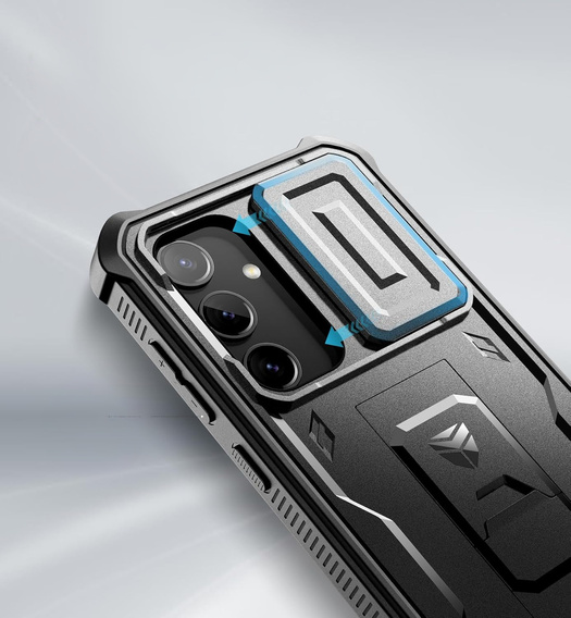 Θωρακισμένη θήκη για Samsung Galaxy S24, Dexnor Full Body (Two Frames), μαύρη