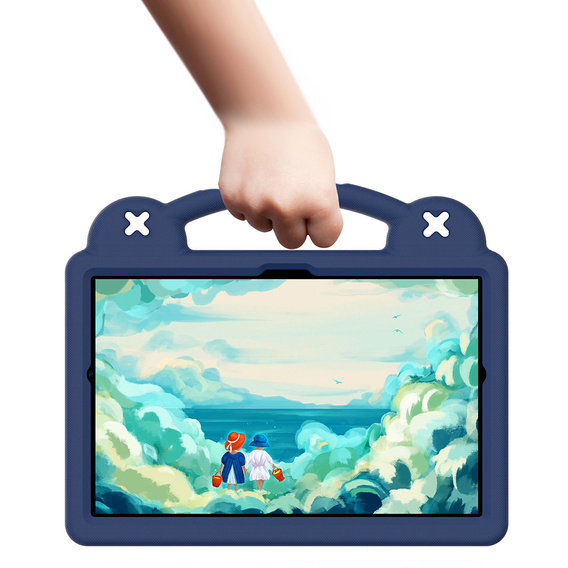 Παιδική θήκη για Samsung Tab A8 X200 / X205, Cute Patterns, με βάση, σκούρο μπλε
