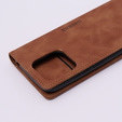 Θήκη για Xiaomi Redmi 12C, ERBORD Vintage, πορτοφόλι με πτερύγιο, καφέ