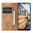 θήκη CASEME για Samsung Galaxy M33 5G, Leather Wallet Case, καφέ