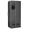 Θήκη με πτερύγιο για Ulefone Armor X10 / X10 Pro, Wallet Smart Magnet Case, μαύρη