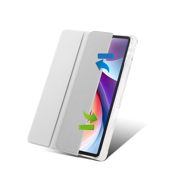 Θήκη για Lenovo Tab M11, Smartcase Hybrid, με χώρο για γραφίδα, γκρι